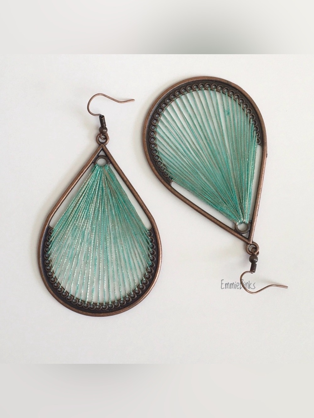 💥3for$28 New Woven Water Drop Metallic String Earrings | Boho Dreamcatcher Vibe
